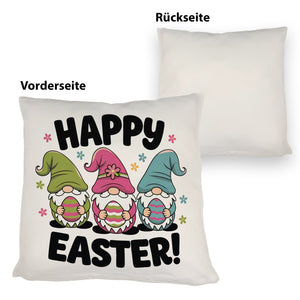 Drei Wichtel mit Ostereiern Kissen - Happy Easter
