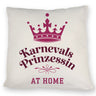 Karnevalsprinzessin Kissen mit Krone in Pink