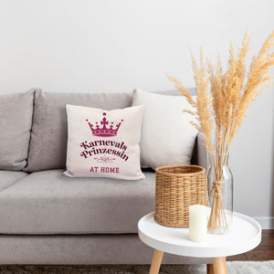 Karnevalsprinzessin Kissen mit Krone in Pink