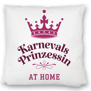 Karnevalsprinzessin Kissen mit Krone in Pink
