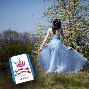 Karnevals Prinzessin Parkscheibe mit pinker Krone