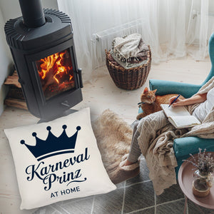 KARNEVAL PRINZ Kissen mit blauer Krone