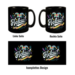Narrenhut und HELAU! Karneval Tasse