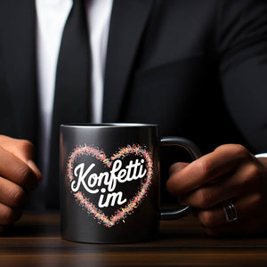 Konfetti im Herzen Tasse