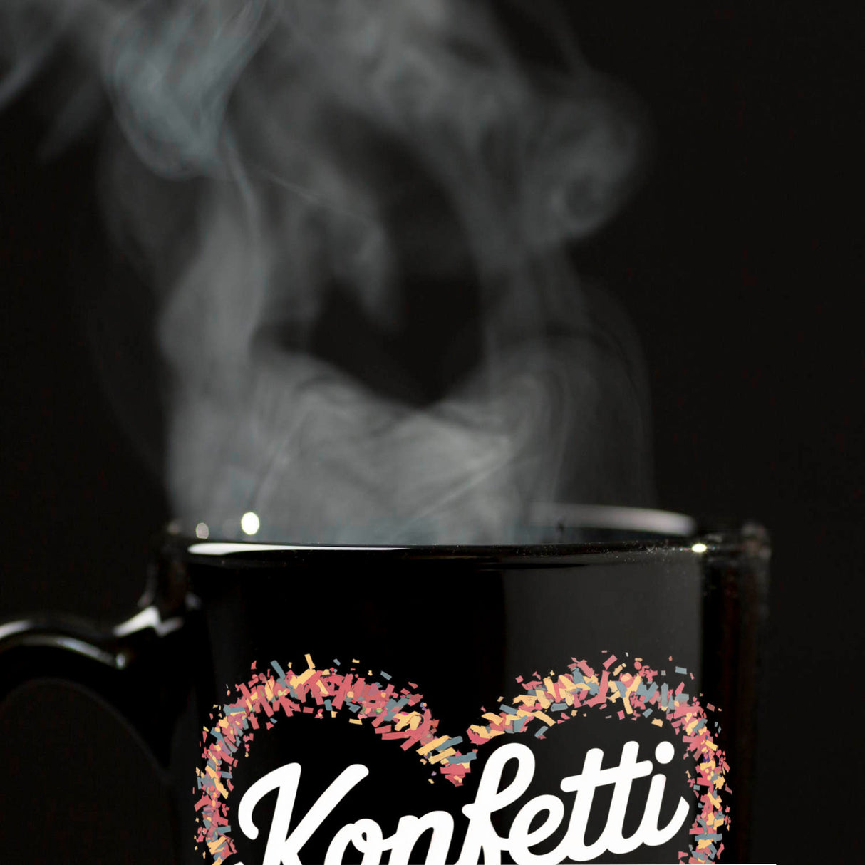 Konfetti im Herzen Tasse