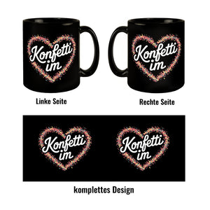 Konfetti im Herzen Tasse