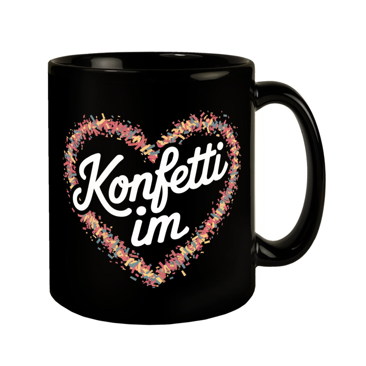 Konfetti im Herzen Tasse