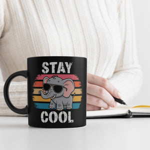 Elefant mit Sonnenbrille - Stay Cool Kaffeebecher