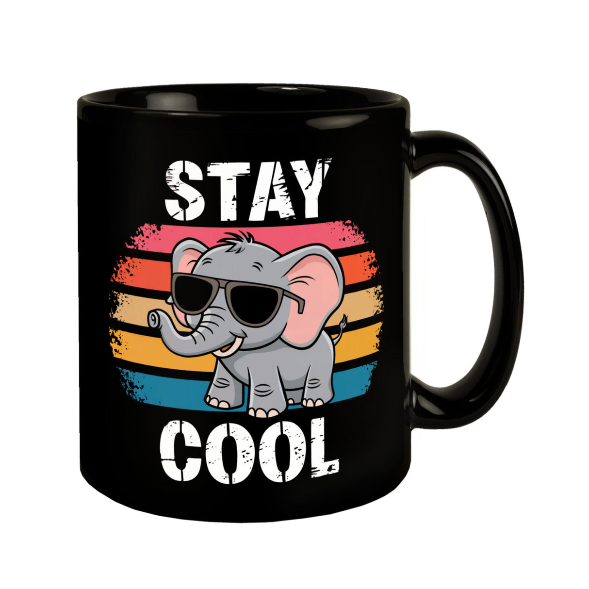 Elefant mit Sonnenbrille - Stay Cool Kaffeebecher