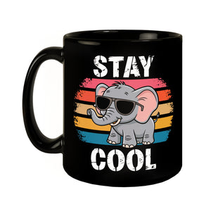 Elefant mit Sonnenbrille - Stay Cool Kaffeebecher