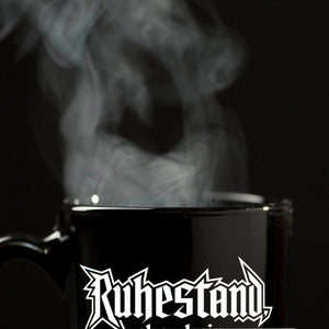 Ruhestand, aber kein Stillstand Tasse im Rockband Stil
