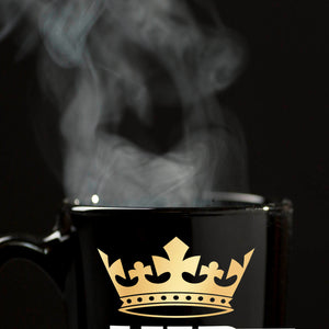 VIP im Ruhestand goldene Krone Tasse