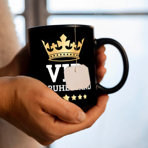 VIP im Ruhestand goldene Krone Tasse