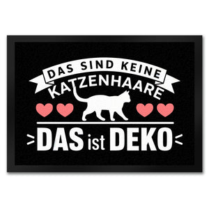 Keine Katzenhaare nur Deko Katzen Fußmatte in 35x50 cm