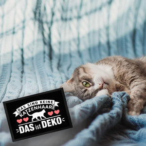 Keine Katzenhaare nur Deko Katzen Fußmatte in 35x50 cm