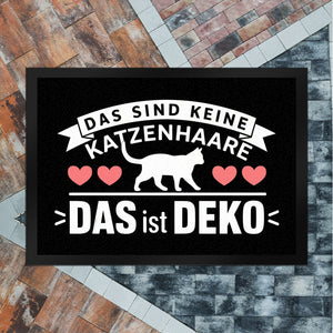 Keine Katzenhaare nur Deko Katzen Fußmatte in 35x50 cm