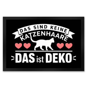 Keine Katzenhaare nur Deko Katzen Fußmatte in 35x50 cm