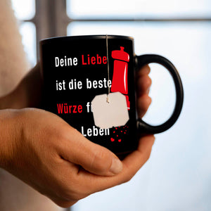 Liebe ist Würze des Lebens Tasse