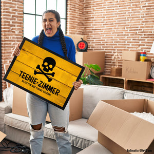 Teenie-Zimmer Totenkopf Fussmatte