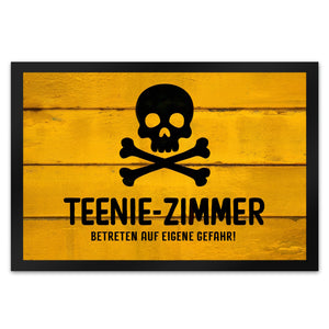 Teenie-Zimmer Totenkopf Fussmatte
