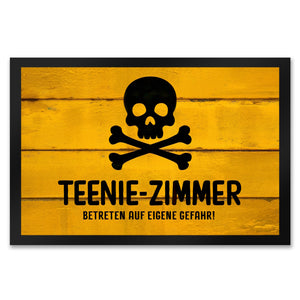Teenie-Zimmer Totenkopf Fussmatte
