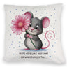 Maus mit Blume Kissen - wundervoller Tag