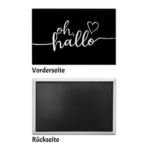 Oh Hallo Souvenir Magnet mit Herz in elegantem Design