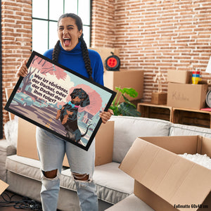 Dachshundliebe Fußmatte in 35x50 cm