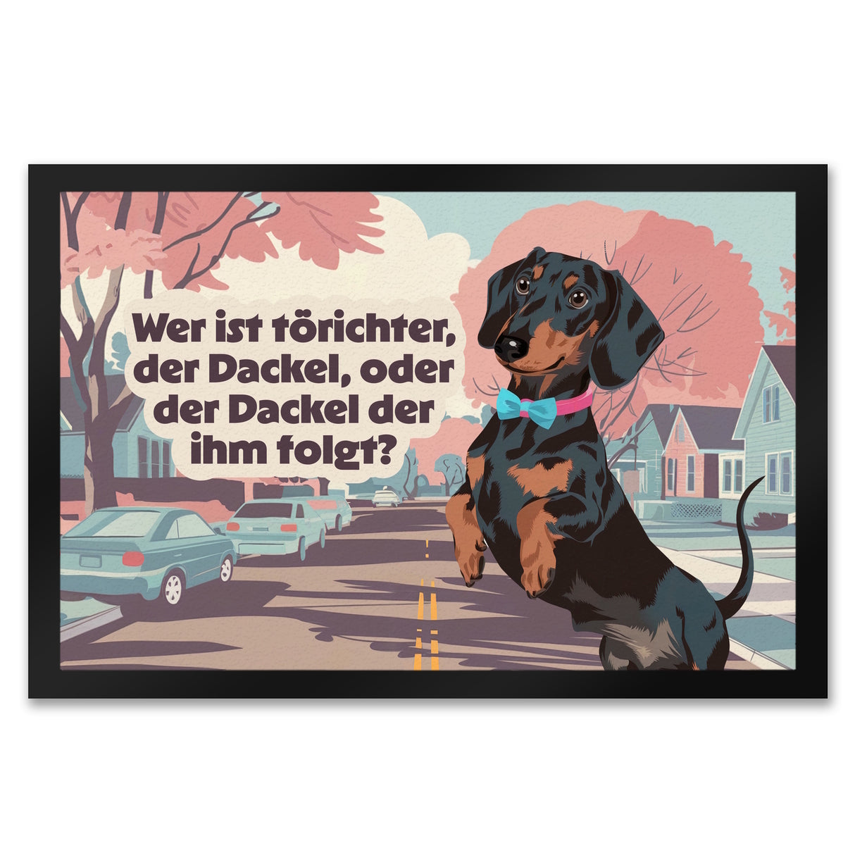 Dachshundliebe Fußmatte in 35x50 cm