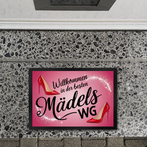 Willkommen in der besten MädelsWG Fußmatte in 35x50 cm mit High-Heels