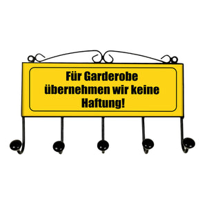 Keine Haftung für Garderobe Kleiderhaken Leiste mit 3 Haken