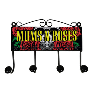 Mums + Roses Wortwitz Kleiderhaken Leiste mit 3 Haken