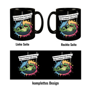 Grüner Frosch Tasse - Dummheit kennt viele Leute