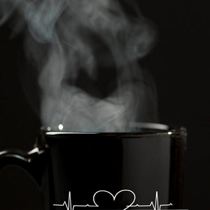 Liebe auf den ersten Blick EKG Herz Tasse