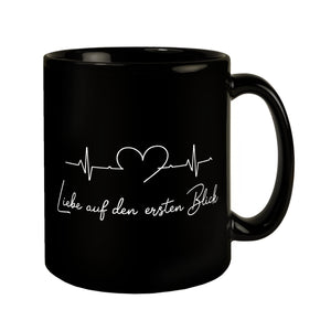 Liebe auf den ersten Blick EKG Herz Tasse