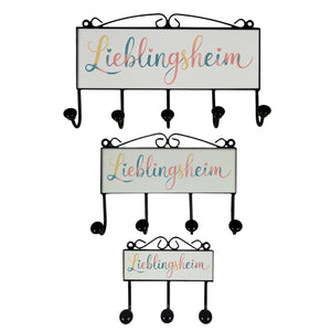 Lieblingsheim Kleiderhaken Leiste mit 3 Haken