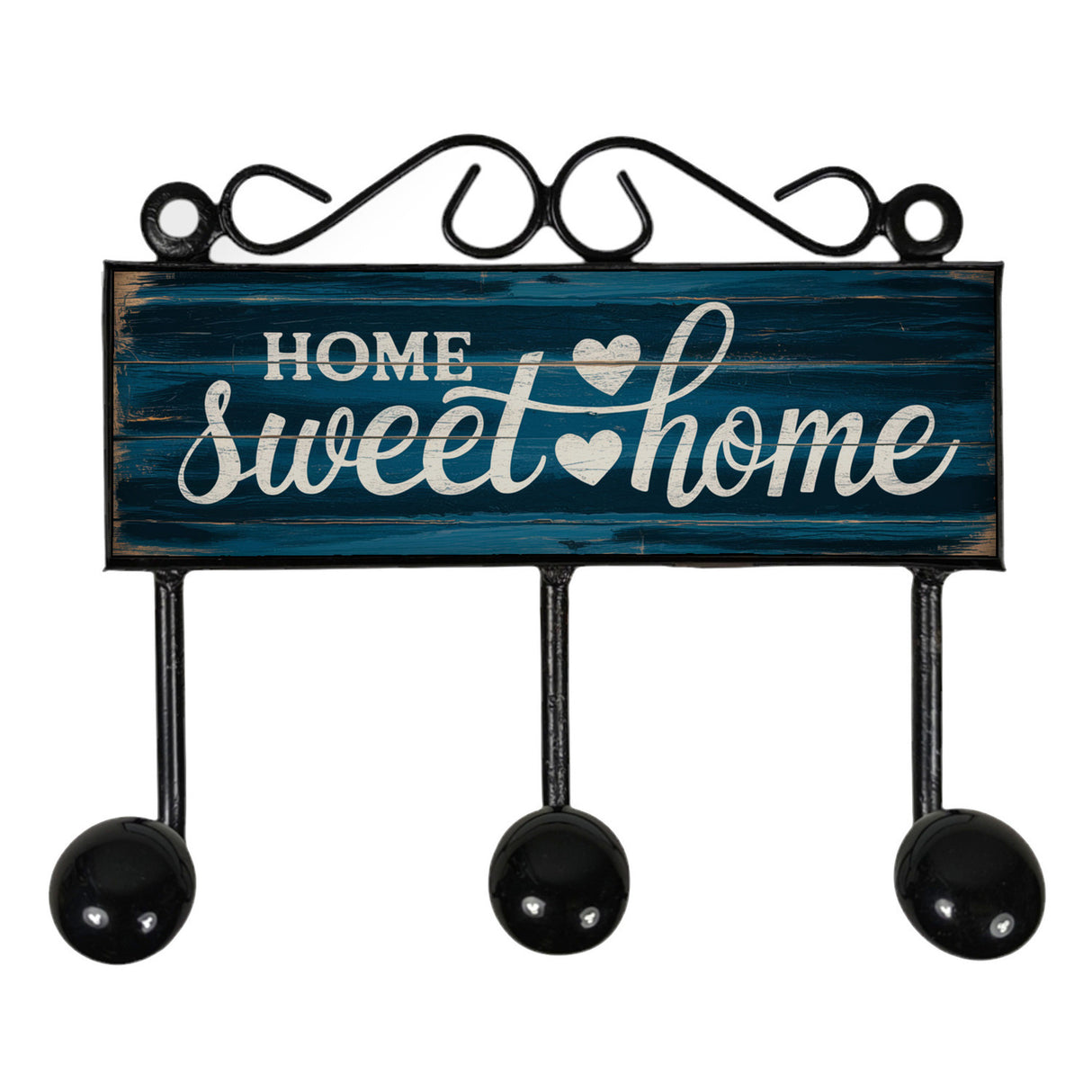 Home Sweet Home Kleiderhaken Leiste mit 3 Haken