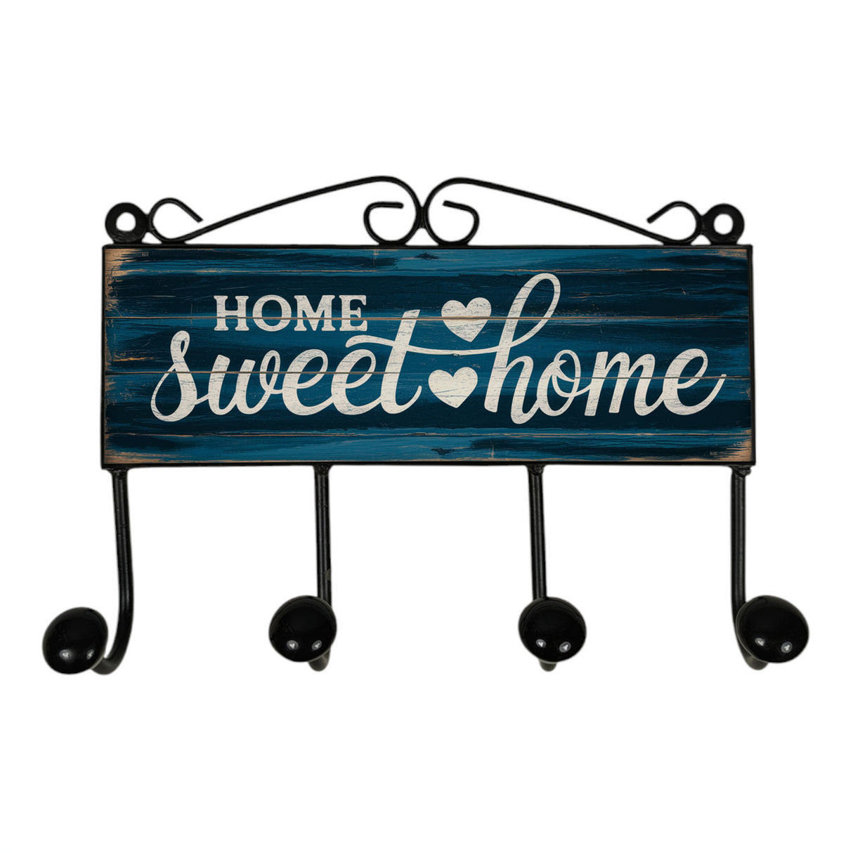 Home Sweet Home Kleiderhaken Leiste mit 3 Haken
