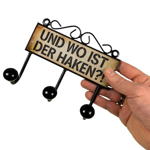 Und wo ist der Haken?! Kleiderhaken Leiste mit 3 Haken