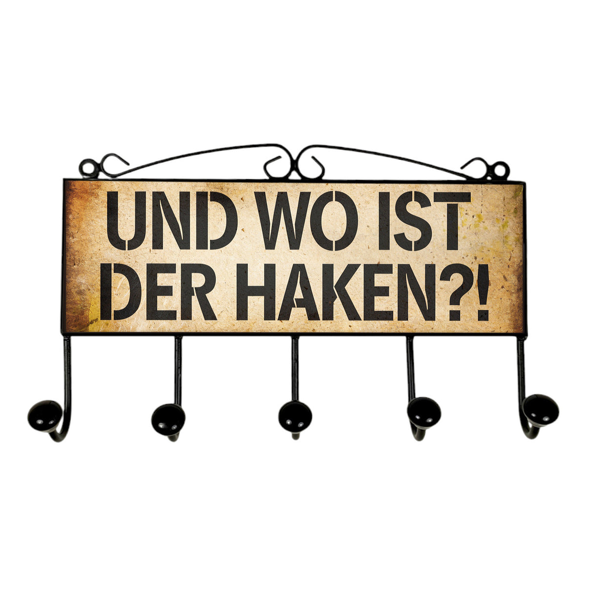 Und wo ist der Haken?! Kleiderhaken Leiste mit 3 Haken