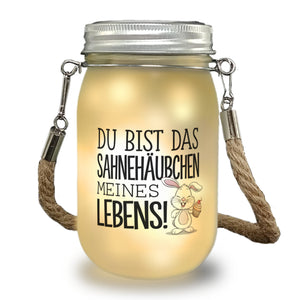 Hase mit Cupcake Valentinstag Solarlicht