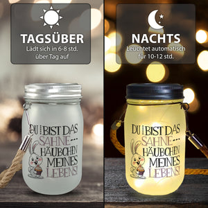 Hase Cupcake Solarlicht Sahnehäubchen meines Lebens