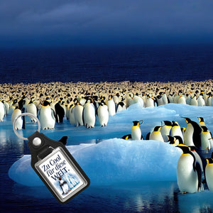 Zu cool für die Welt Pinguin mit Sonnenbrille Schlüsselanhänger