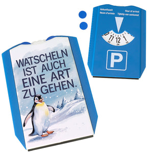 Niedlicher Pinguin Watschelt Parkscheibe Watscheln ist auch Gehen