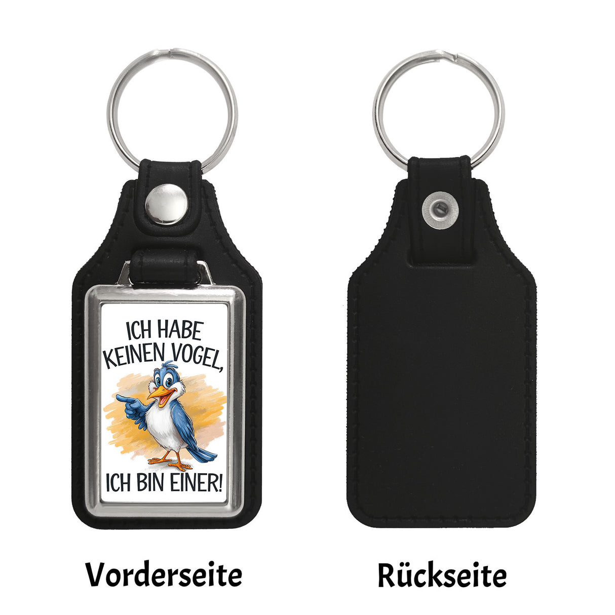 Cartoon Vogel Ich bin ein Vogel Schlüsselanhänger
