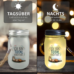 Niedlicher Otter Total verottert Solarlicht