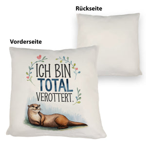 Niedlicher Otter Total verottert Kissen