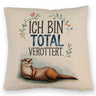 Niedlicher Otter Total verottert Kissen