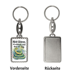 Schlange Nicht stören, ich schlängle mich durch den Tag Schlüsselanhänger