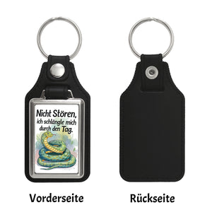 Schlange Nicht stören, ich schlängle mich durch den Tag Schlüsselanhänger